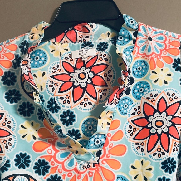 Crown & Ivy Women’s light weight Summer Midi Dress with pockets size M-8/10 - Picture 2 of 9